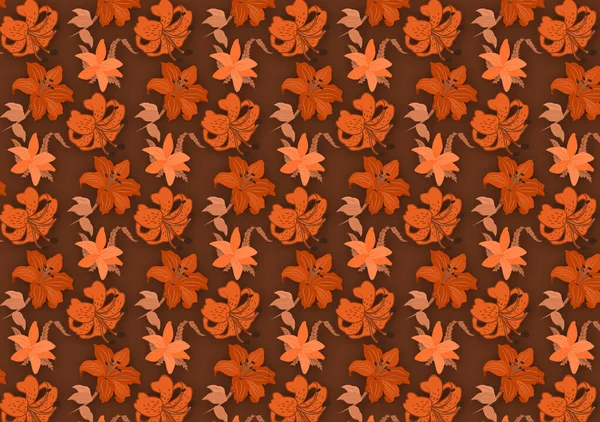 Renkli dikişsiz çiçek desenli duvar kağıdı arka planı