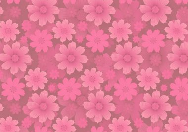 Pembe çiçekler pürüzsüz arkaplan duvar kağıdı tasarımı