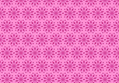 a pink background with a pattern of flowers