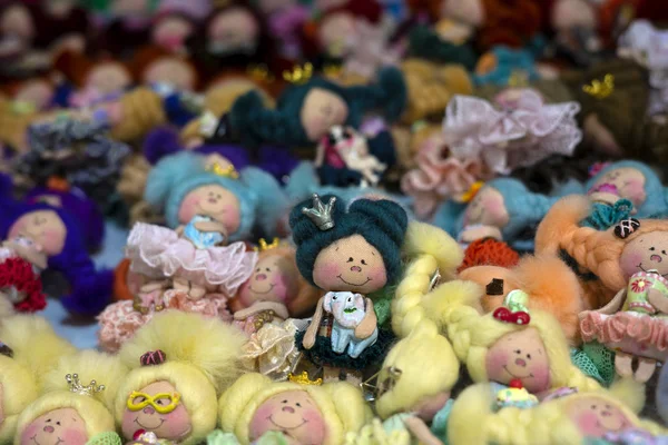 X国際人形展 ファッションドール ウクライナ キエフ 4月から5へ7 2019 手作り人形 — ストック写真
