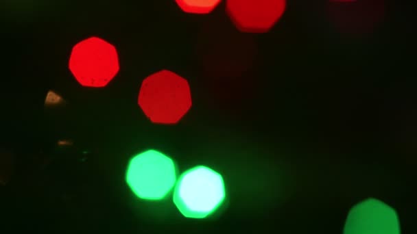 Rápido Opacidade Mudando Luzes Coloridas Borradas — Vídeo de Stock