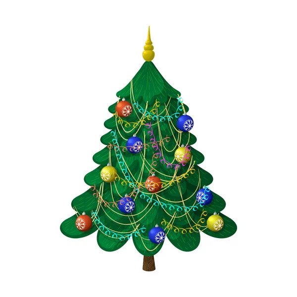 Süslü Noel ağacı.