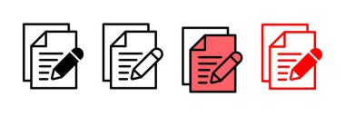 Note icon vector illustration. notepad sign and symbol