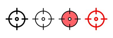 Hedef ikon vektör çizimi. hedef simge vektörü. hedef pazarlama işareti ve sembol