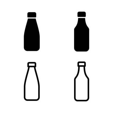 Şişe ikonu vektör illüstrasyonu. şişe işareti ve sembol