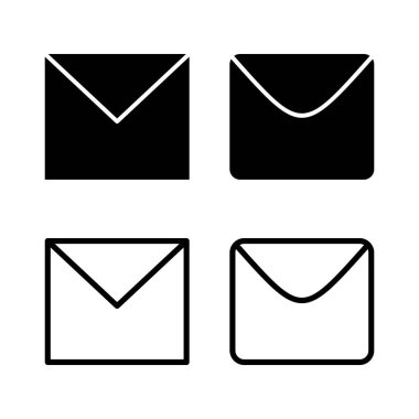 Posta simgesi vektör illüstrasyonu. e-posta işareti ve sembol. E- posta simgesi. Zarf simgesi