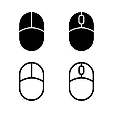 Fare simgesi vektör illüstrasyonu. Tıklama işareti ve sembol. işaretleyici simgesi vektörü.
