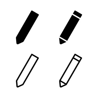 Kalem simgesi vektör illüstrasyonu. Kalem işareti ve sembol. Simge vektörünü düzenle