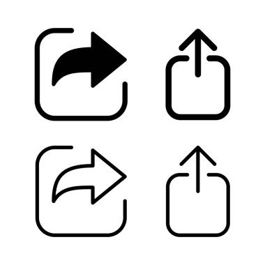 Simge vektör illüstrasyonunu paylaş. İşaret ve sembol paylaşımı