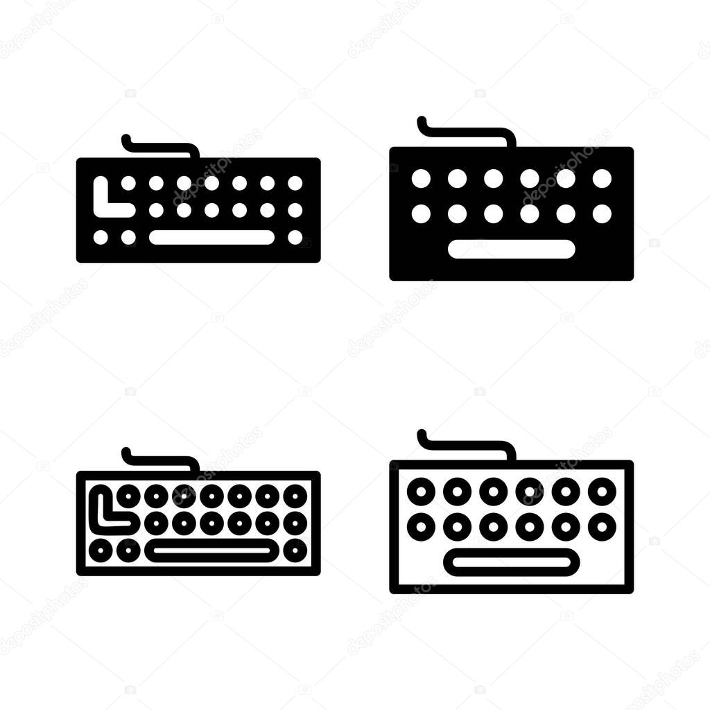 Keyboard icon vector illustration. keyboard sign and symbol