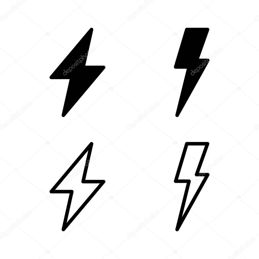 Lightning icon vector illustration. electric sign and symbol. power icon. energy sign