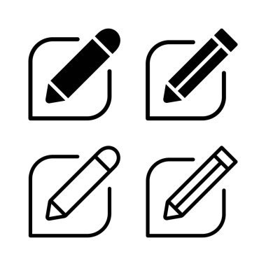 Simge vektör illüstrasyonunu düzenle. Belge imza ve sembolünü düzenle. Metin simgesini düzenle. Kalem. kaydolun