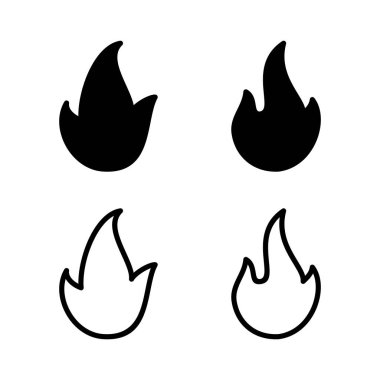 İkon vektör illüstrasyonunu ateşle. ateş işareti ve sembol