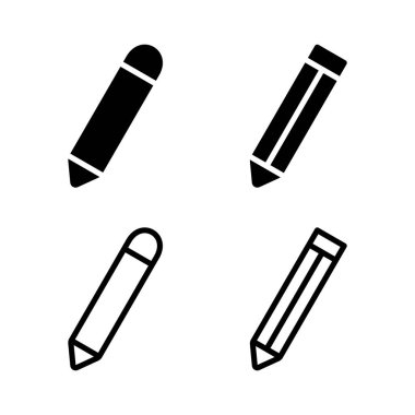 Kalem simgesi vektör illüstrasyonu. Kalem işareti ve sembol. Simge vektörünü düzenle