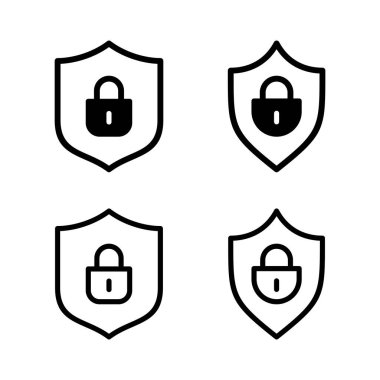 Güvenlik simgesi vektör illüstrasyonu. Koruma işareti ve sembol. Özel hayat. vpn