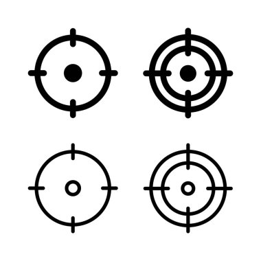 Hedef ikon vektör çizimi. hedef simge vektörü. hedef pazarlama işareti ve sembol