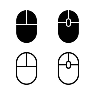 Fare simgesi vektör illüstrasyonu. Tıklama işareti ve sembol. işaretleyici simgesi vektörü.