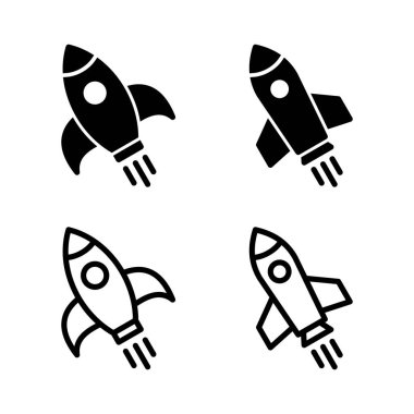 Roket ikon vektör illüstrasyonu. Başlangıç işareti ve sembol. roket fırlatma simgesi