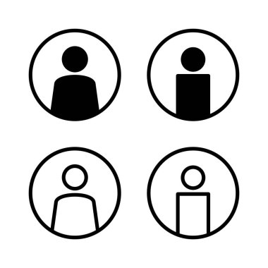 Kullanıcı Simgesi vektör illüstrasyonu. İmza ve sembol. insanlar simgesi. 