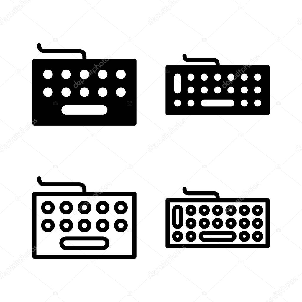 Keyboard icon vector illustration. keyboard sign and symbol