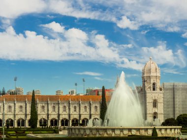 Lizbon görülecek. Gironimos Manastırı. Portekiz mimarisi. Belem
