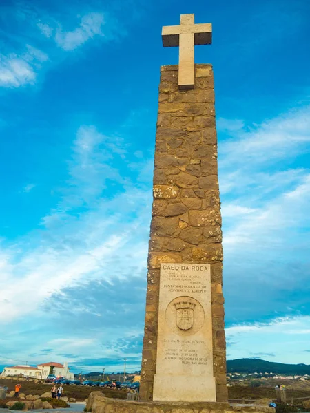 Portekiz. Cabo da Roca. Anakara Europe kenarına