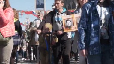 Rusya, St. Petersburg, 9 Mayıs 2019. Ulusal eylem 