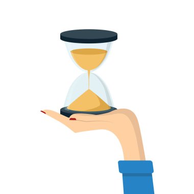 Hourglasses modern vektör simgesi. Saat simgesi simgesi