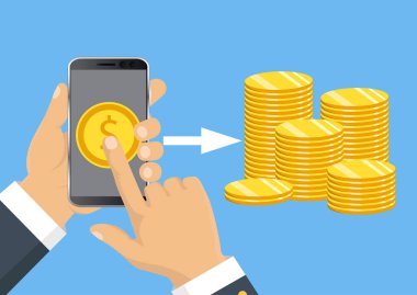 Bağış toplama kavramı, finansal güvenlik ve yatırım. Vektör simgesi