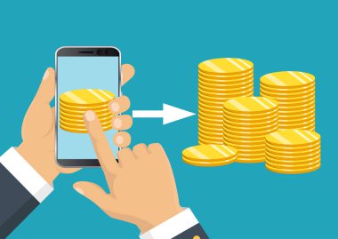 Bağış toplama kavramı, finansal güvenlik ve yatırım. Vektör simgesi