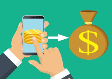 Bağış toplama kavramı, finansal güvenlik ve yatırım. Vektör simgesi