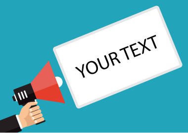 Arka plan. Metin şablonu. Kendi metninizi buraya koy. Vektör çizim