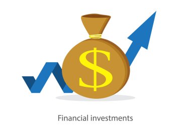 Bağış toplama kavramı, finansal güvenlik ve yatırım. Vektör simgesi