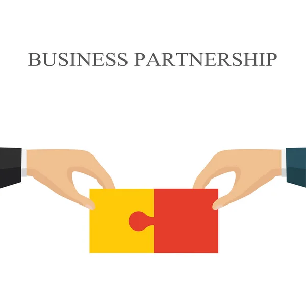 Kézfogás Vállalkozások Közötti Partnerség Sok Sikert Boldog Üzleti Partnerség Megállapodás — Stock Vector