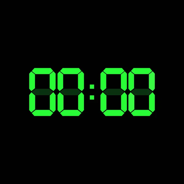 Timer Clock Digital Time Clock Vector Electronic Alarm Icon — Stock Vector