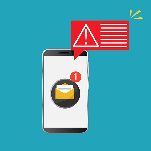 Conceito Mensagem Erro Alerta Notificação Atenção Lembrete Importante Ilustração Vetorial —  Vetores de Stock