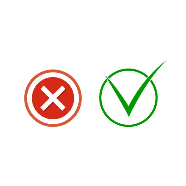Ícone Marca Verificação Verde Ilustração Vetorial —  Vetores de Stock