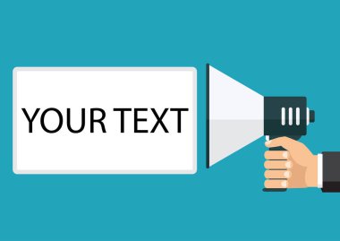 Arka plan. Metin şablonu. Kendi metninizi buraya koy. Vektör çizim