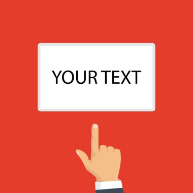 Arka plan. Metin şablonu. Kendi metninizi buraya koy. Vektör çizim