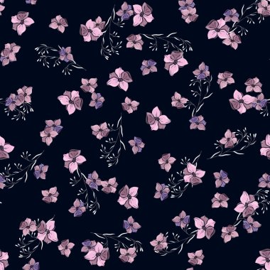 Modern botanik arka plan. El vektör çizim çekilmiş. Fol