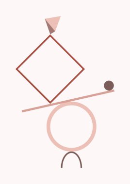 Çağdaş karalama çizimleri ve çeşitli şekiller. Basit vektör dekoratif geometrik elementler. Çizgi film trend seti, modern tasarım.