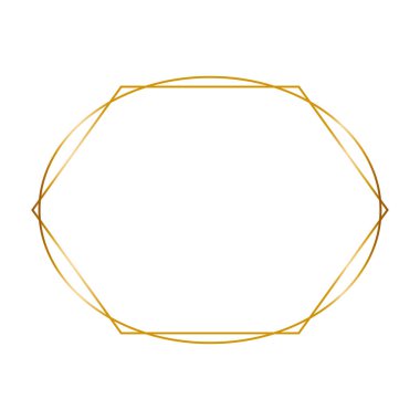 Beyaz arka planda klasik tarzda altın çerçeve. Çizgi sanatı dekoratif tasarım için zarif bir sınır. İzole vektör çizimi. Düğün davetiyesi için hafif efekt.