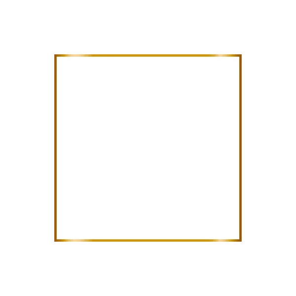 Χρυσό Πλαίσιο Vintage Στυλ Λευκό Φόντο Γραμμή Τέχνη Κομψό Περίγραμμα Διάνυσμα Αρχείου