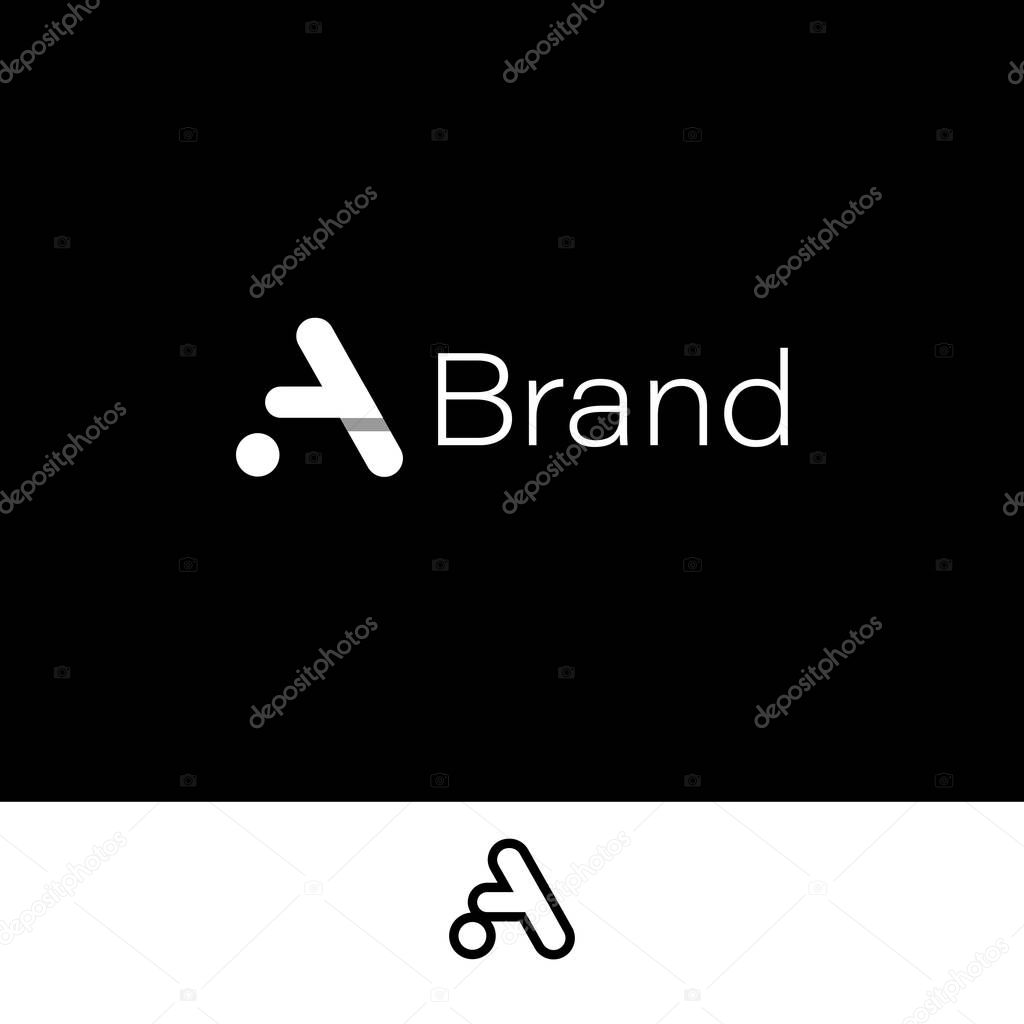 Letters AY Teach Logo  with two backgrounds.