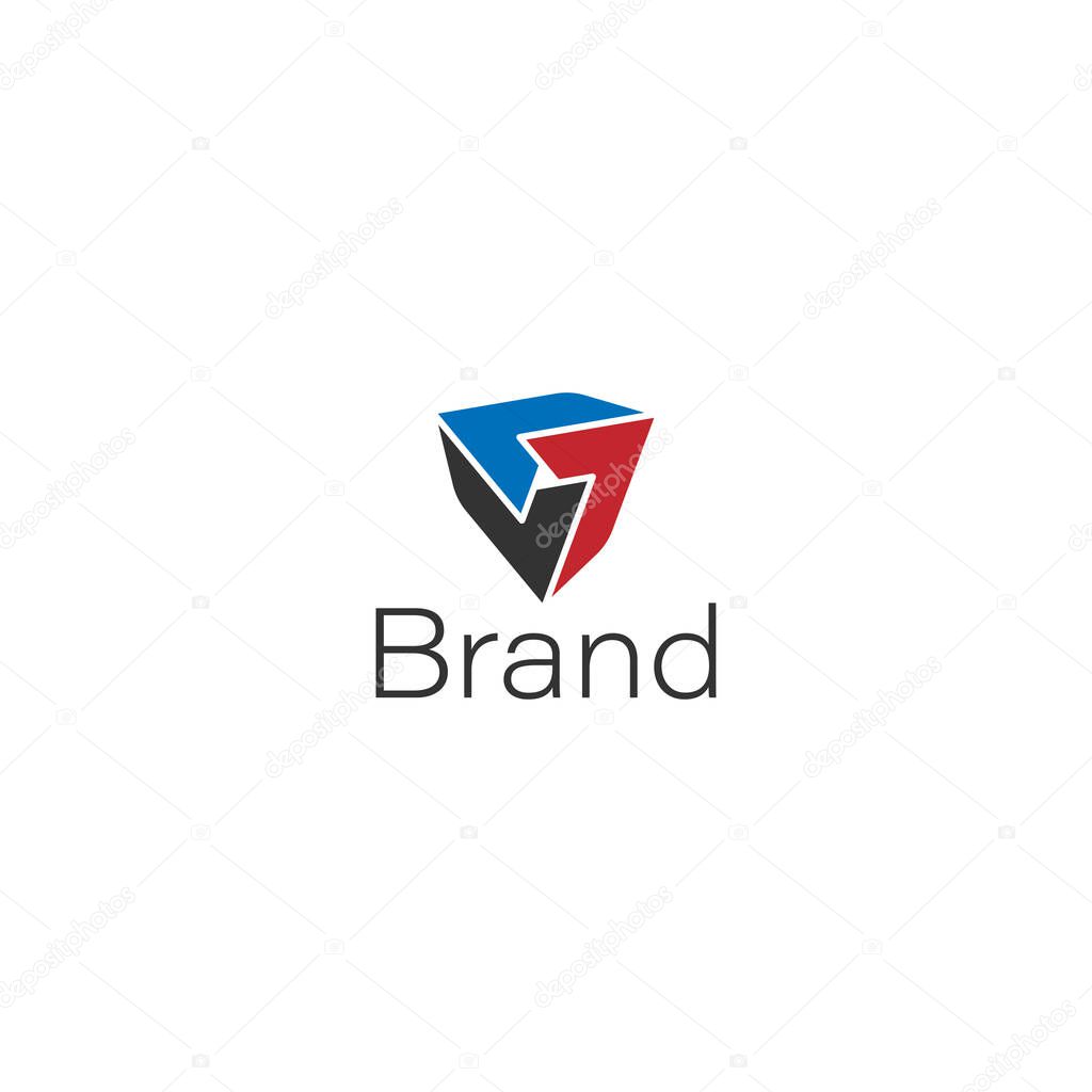 Luxury Triple L Diamond Monogram Logo for Premium Brands with white background.