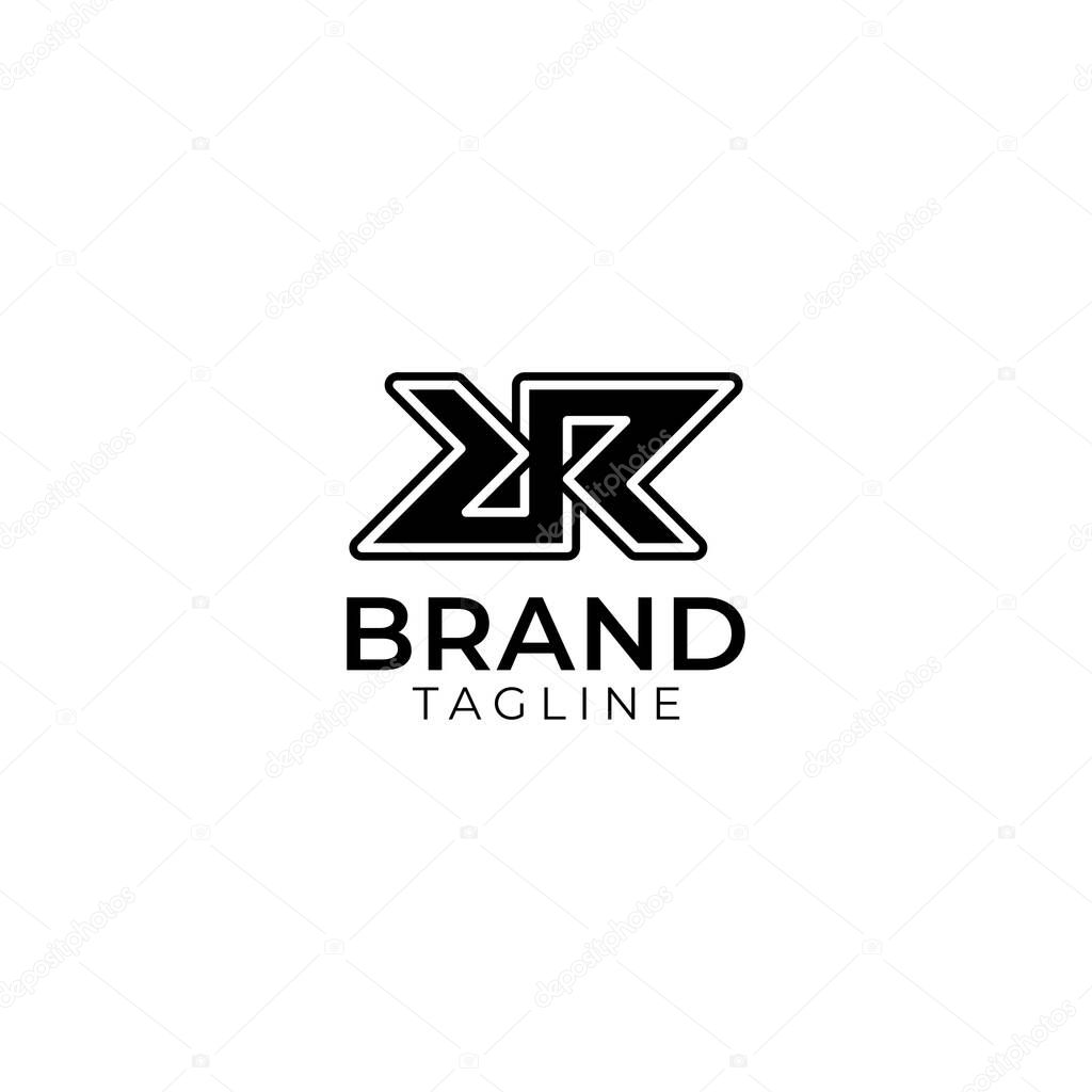 Modern and Professional RR Monogram Logo with white background.