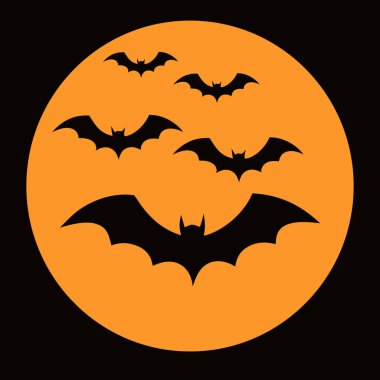 Yarasalar dolunayda Cadılar Bayramında