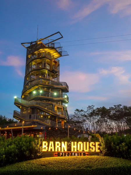 Chiang Rai Tajlandia Października 2018 Scape Nocy Wieży Barn House — Zdjęcie stockowe