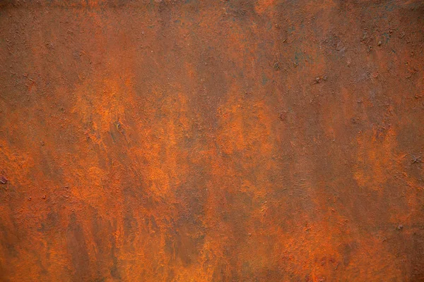 Tekstura zardzewiały metal jest brązowy i pomarańczowy. — Zdjęcie stockowe