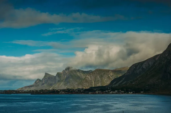 Gyönyörű Kilátás Ramberg Lofoten Szigetek Norvégia — Stock Fotó